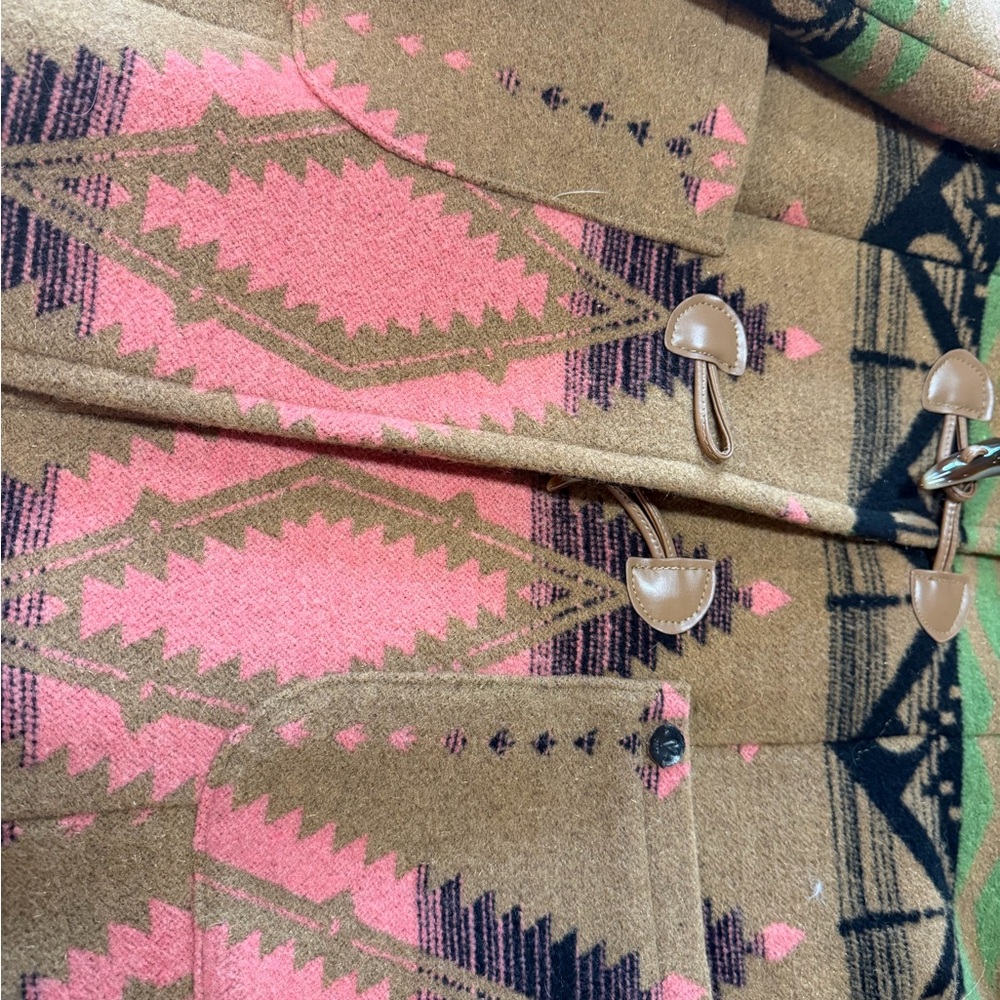 Aztec Patterned Coat - image 3